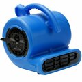 B-Air VP-25 Vent Blue 3-Speed Compact Air Mover - 1/4 hp 157BAVP25BL